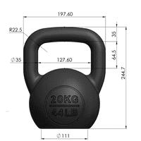 STRIDE Molded Kettlebell (16kg)